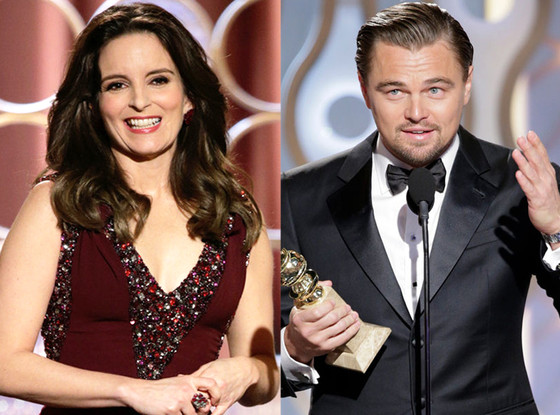 Leonardo DiCaprio, Tina Fey, Golden Globes 2014 Leonardo DiCaprio, Tina Fey, Golden Globes 2014